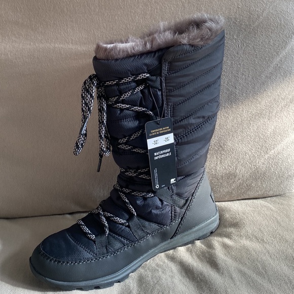 Black Waterproof Sorel Boots - Picture 4 of 4